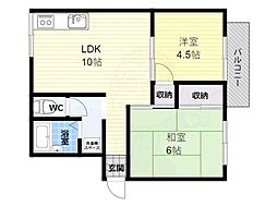 マウントハイツ 2LDKの間取図画像