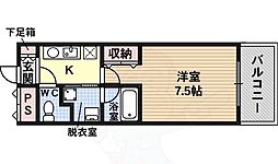 シェモア藤井寺駅前 1Kの間取図画像