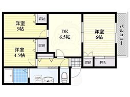 フォーレス壱番館 3DKの間取図画像