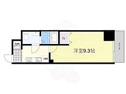 ヒルズ八尾本町 1Kの間取図画像