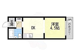 プリマベーラ藤井寺 1DKの間取図画像