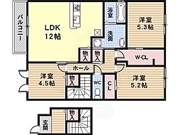 エクセル加太 3LDKの間取図画像