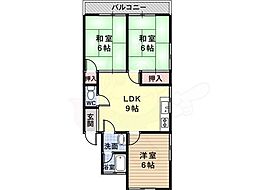 野中ハイツA棟 1階/-
