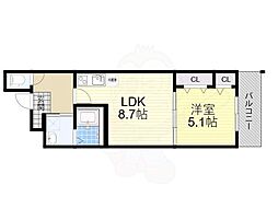 リバーサイド 東久宝寺十番館 3階/-