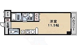 ガーデンパレス久宝寺 ワンルームの間取図画像