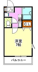 メゾン・ド・エスポワール 1Kの間取図画像