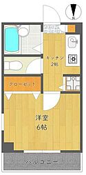 リベレート東葛西 1Kの間取図画像