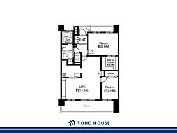 パークホームズ武蔵小金井フォレストフィールド 2LDKの間取図画像