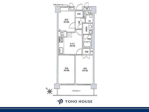 間取りを拡大表示