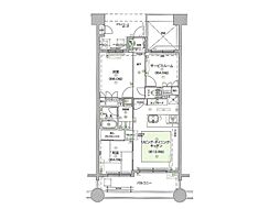 グランツ立川昭和記念公園 2SLDKの間取図画像