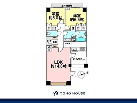 レイアウトを考えやすい間取りです。お好みの家具を配置して、心地よい空間をおつくりください。