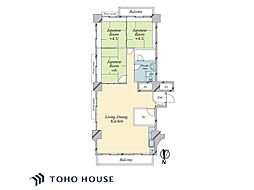 パビヨン目黒 3SLDKの間取図画像