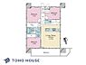 間取り：レイアウトを考えやすい間取りです。お好みの家具を配置して、心地よい空間をおつくりください。