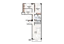吉祥寺北ハイツ 3LDKの間取図画像