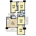 若葉台団地1-8号棟11階2,290万円