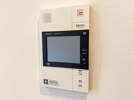 【防犯設備】TVモニター付きインターホンは訪問者のお顔を確認出来安心な機能です!