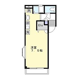 アニモ ワンルームの間取図画像