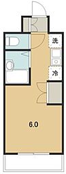 アルプ所沢 ワンルームの間取図画像