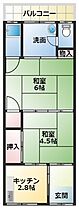 兵庫県尼崎市南塚口町７丁目（賃貸アパート2K・2階・31.85㎡） その2