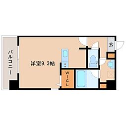 LeCINQ尼崎東 ワンルームの間取図画像