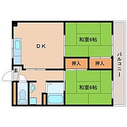 ハイツタカオカ 2階/-