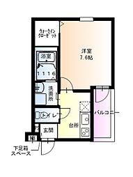 フジパレス神田南通I番館 1Kの間取図画像