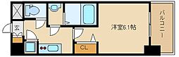 レジュールアッシュアーバンゲート 1Kの間取図画像