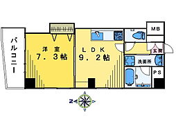 ビレッジ・N 1LDKの間取図画像