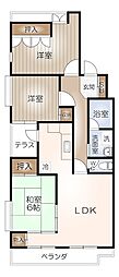 サンシャイン板倉 3LDKの間取図画像
