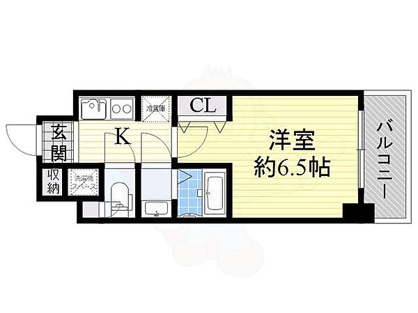 大阪府大阪市中央区平野町４丁目(賃貸マンション1K・2階・22.51㎡)の写真 その2