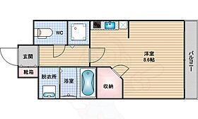 大阪府大阪市中央区東高麗橋（賃貸マンション1R・13階・28.44㎡） その2