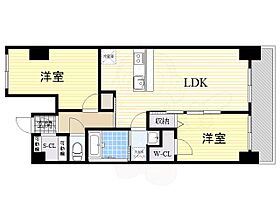 大阪府大阪市中央区平野町２丁目6番9号（賃貸マンション2LDK・15階・64.01㎡） その2