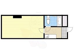 EPO江戸堀レジデンス ワンルームの間取図画像
