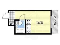 ライオンズマンション日本橋 ワンルームの間取図画像