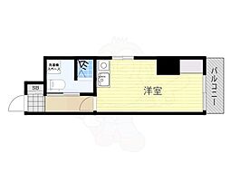 おおきに道頓堀ビル ワンルームの間取図画像