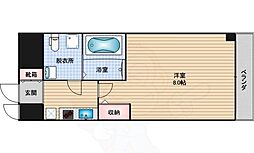 セレニテ北浜 1Kの間取図画像