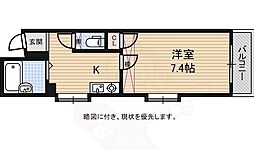 メゾンいこい 1DKの間取図画像