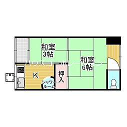 今村文化 2Kの間取図画像