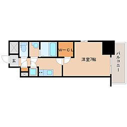 エスプレイスアーバンレジデンス 1Kの間取図画像