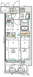 MAXIV尼崎 1LDKの間取図画像