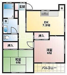 サンハイツ2 2階/-