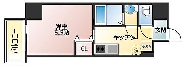 フォーリアライズ昭和南通1 ｜兵庫県尼崎市昭和南通５丁目(賃貸マンション1K・6階・21.30㎡)の写真 その2