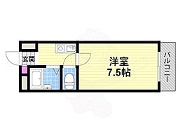 アメニティK.Sパート3 1Kの間取図画像