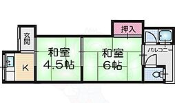 大池文化 2Kの間取図画像