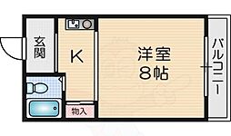 タケダマンション ワンルームの間取図画像