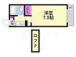 ラ・サージュ 1Kの間取図画像