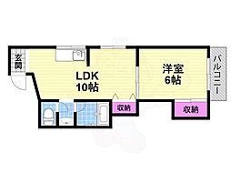 メゾンシェレナ 1LDKの間取図画像