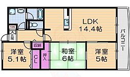 ミカド21 2SLDKの間取図画像