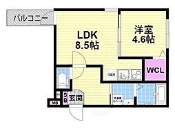 フジパレス吉田EAST 2階/-