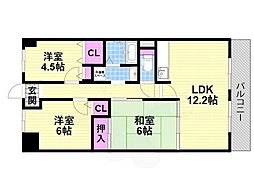 ブリランテ鶴見 3LDKの間取図画像